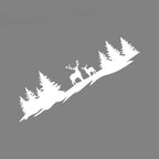 Hunting Deer & Trees Tailgate Decal | 4x4 Off-Road Vinyl Sticker for Pickup Trucks & SUVs