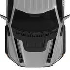 Custom Matte Black Engine Hood Stripe Kit | Front Graphics for Ford Raptor / Mustang
