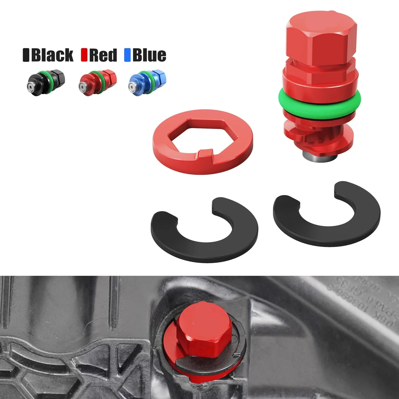 VW Golf 7 / 7.5 GTI R, Audi A3 / S3 8V, SEAT Leon MK3 & Skoda Octavia 3 Magnetic Engine Oil Sump Drain Plug for Early EA888.3 (2013 - 2015)