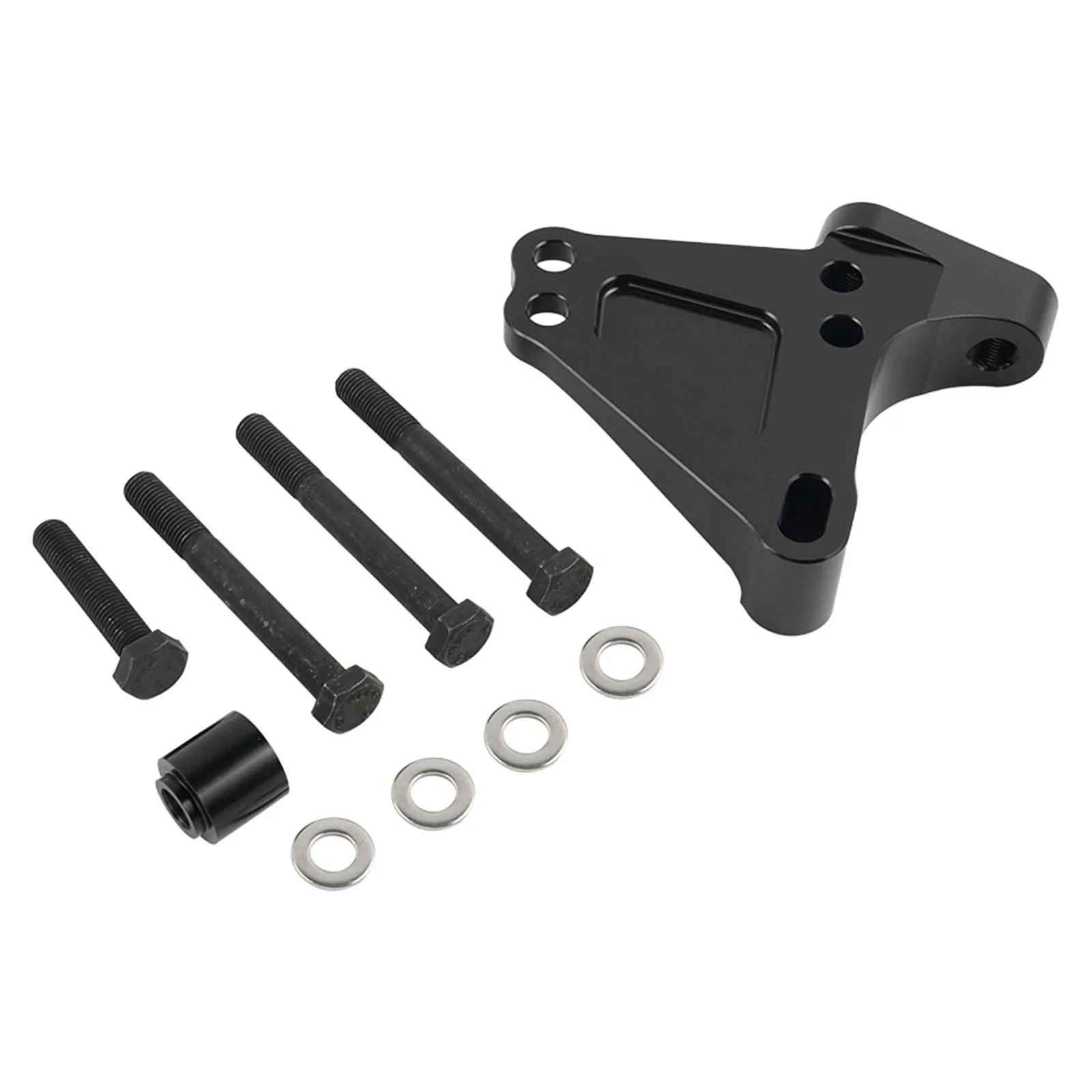 Honda Civic Si / CR-V / K-Swap K20 K24 Black Billet Aluminum K-Series Engine Block Bracket Passenger Side 2002 - 2006