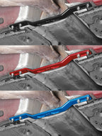 VW MQB Platform 8mm Billet Aluminium Rear Tunnel Brace for Golf MK7 / MK8 / Passat B8 / Jetta / Arteon / T-Roc / Taos & Audi A3 8V / 8Y / Q2 & SEAT Leon / Ateca / Formentor & Skoda Octavia / Superb / Karoq (FWD / AWD / Replaces 5Q0802128)