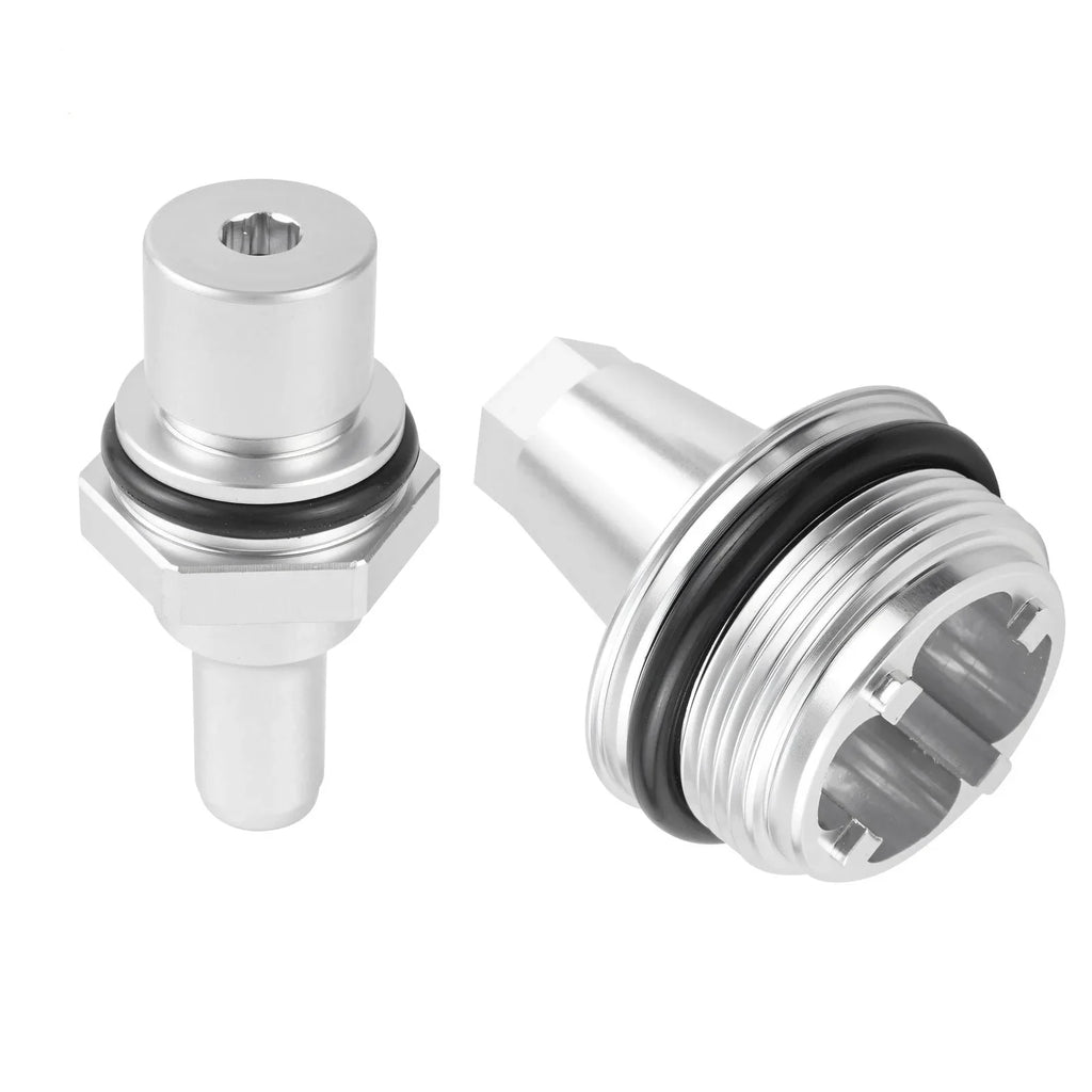 BMW N54 Twin-Turbo Engine Billet Aluminum PCV Valve Cap Cover Replacement Kit for E82 / E88 / E90 / E91 / E92 / E93 / E60 / E61 / E71 / E89 / F01 / F02 (2005 - 2016)