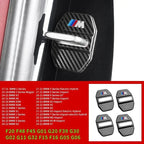 BMW Carbon Fiber Car Door Lock Cover Sticker Set (4-Piece) for E30 / E36 / E39 / E46 / E60 / E70 / E87 / E90 / E91 / F10 / F20 / F30