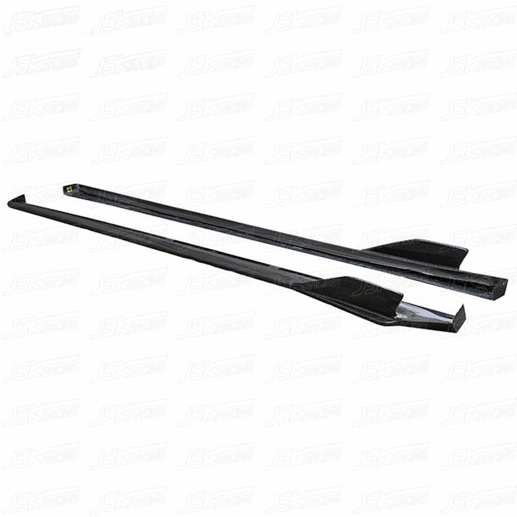 Carbon Fiber Side Skirts Extensions for Porsche Cayman 718 16-19 - Bull Boost Performance