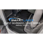 SMARTLINER Custom Fit Floor Liners For 2001-2007 Silverado/Sierra 1500/2500/3500 Double/Extended Cab Classic Body Style