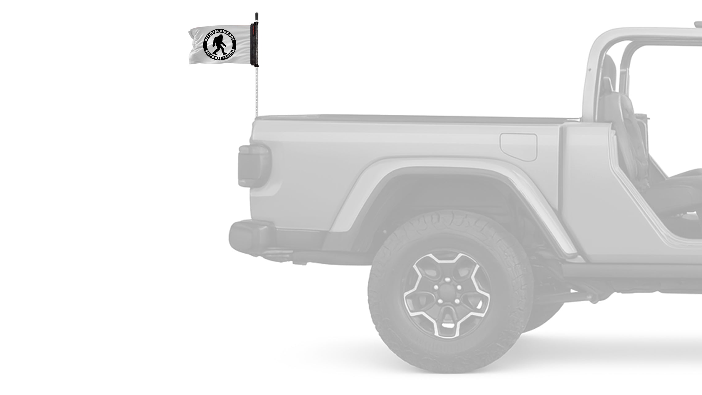 Bigfoot 12"x18" Forever Wave Flag for Jeep Wrangler YJ 1986-1995