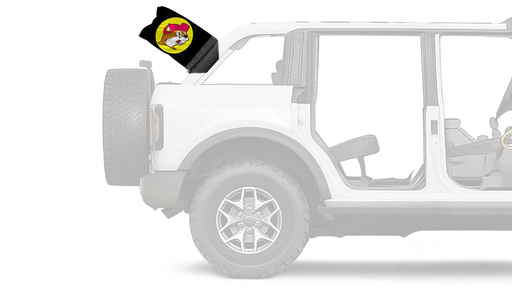 Buc-ees 12"x18" Forever Wave Flag for Bronco
