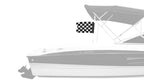 Checkered 12"x18" Forever Wave Flag for Boats