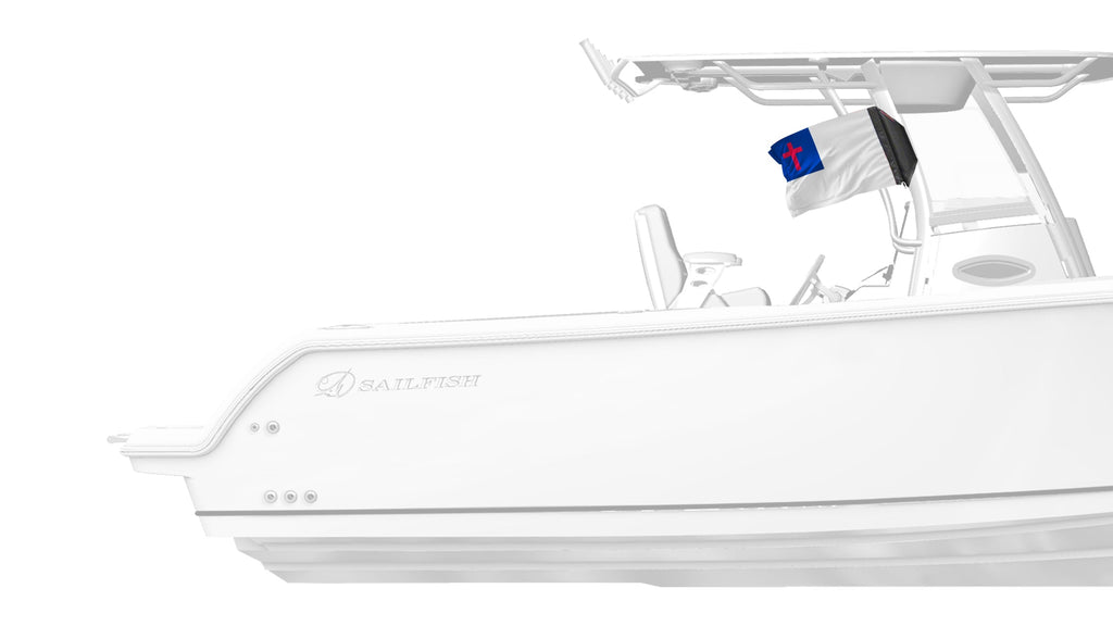 Christian 12"x18" Forever Wave Flag for Boats