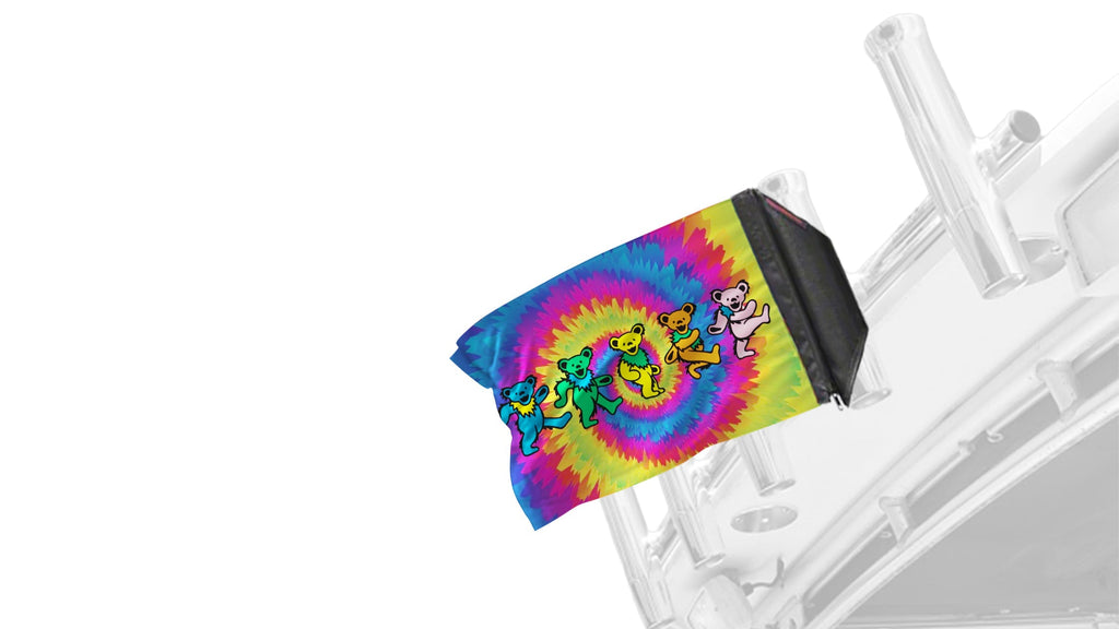 Grateful Dead Dancing Bears 12"x18" Forever Wave Flag for Boats