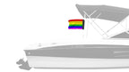 Rainbow 12"x18" Forever Wave Flag for Boats
