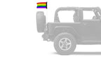 Rainbow 12"x18" Forever Wave Flag for Jeep Wrangler JK 2-Door 2007-2018