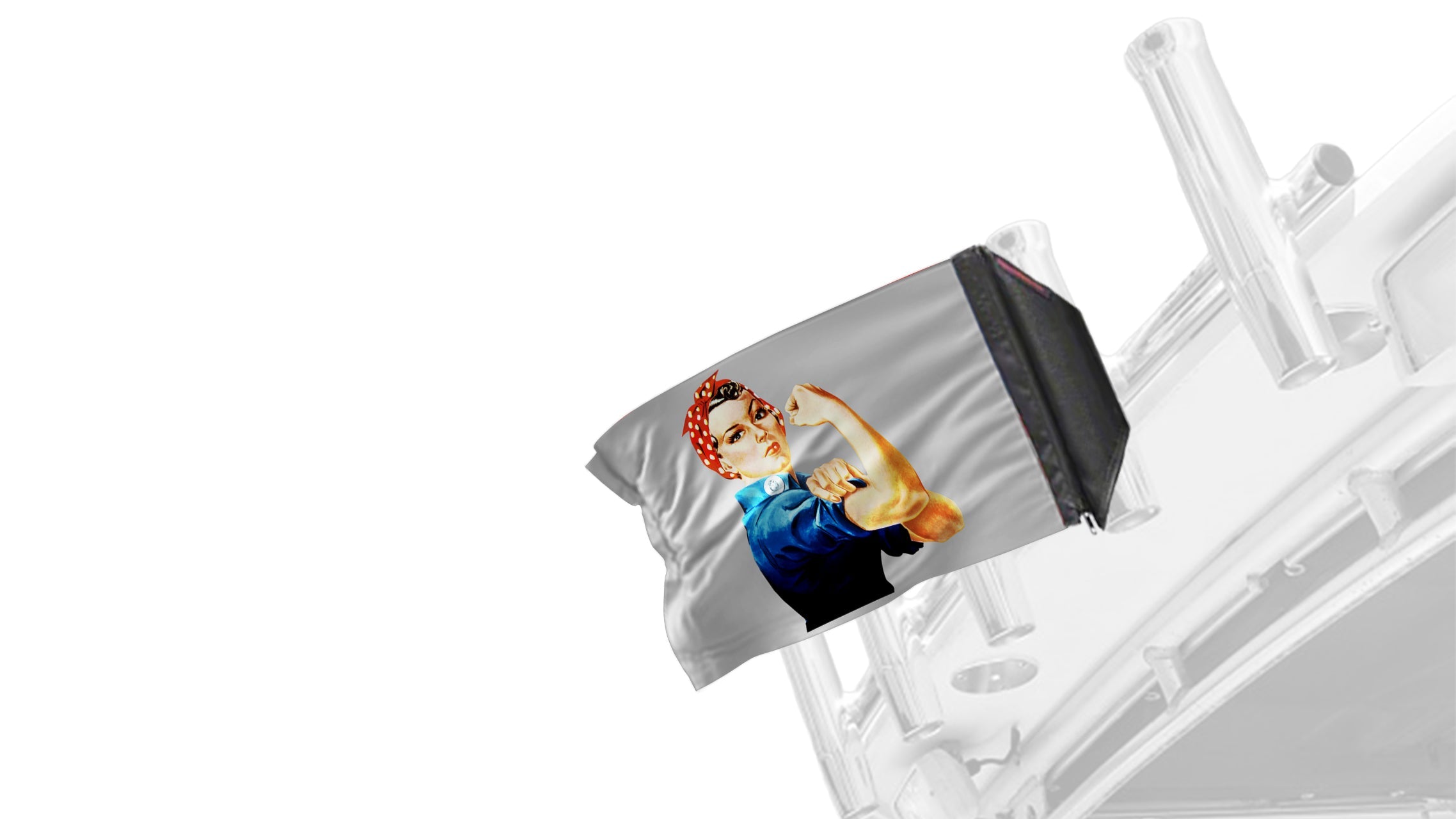Rosie The Riveter 12"x18" Forever Wave Flag