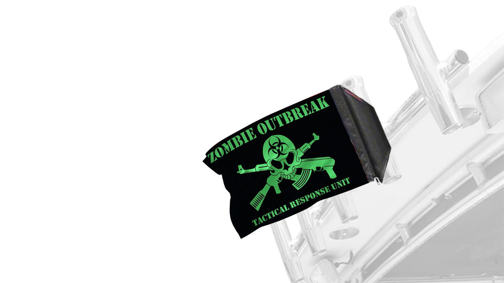 Zombie Outbreak Tactical Response Unit 12"x18" Forever Wave Flag for Boats