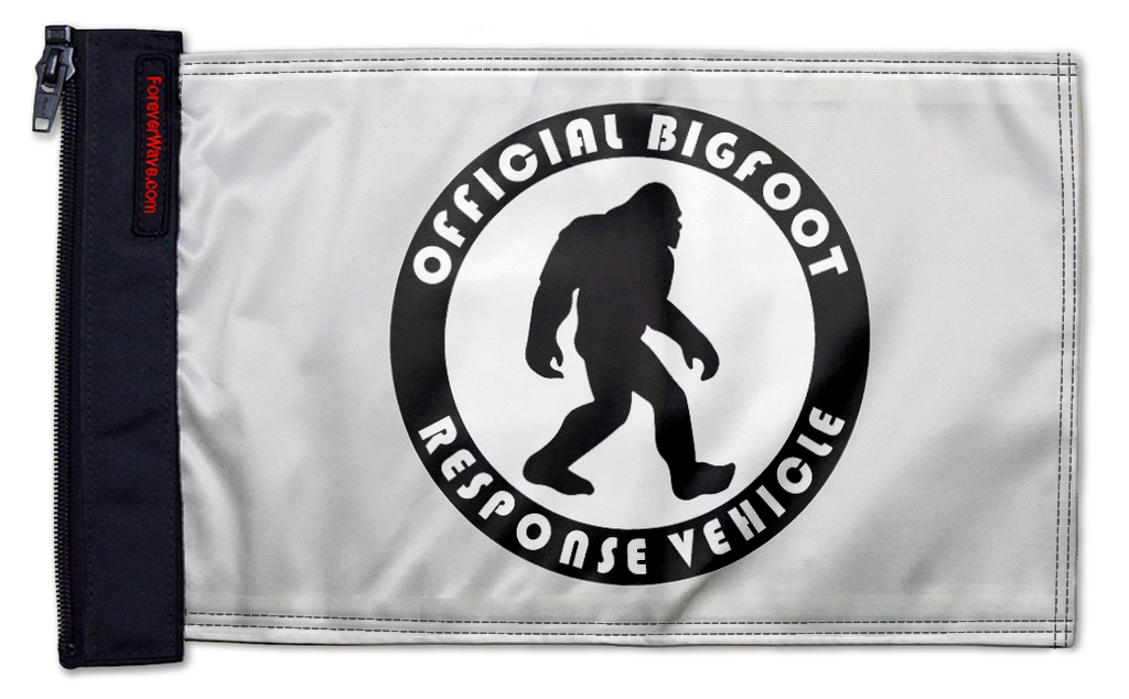 Bigfoot 12"x18" Forever Wave Flag for Golf Carts