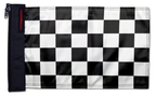 Checkered 12"x18" Forever Wave Flag for Jeep Wrangler JLU 4-Door 2018-Present
