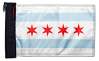 City of Chicago 12"x18" Forever Wave Flag for Jeep Wrangler CJ-7 and CJ-8 1976-1986