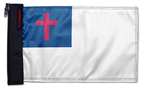 Christian 12"x18" Forever Wave Flag for Bronco