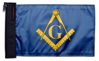 Freemasons 12"x18" Forever Wave Flag for Jeep Wrangler JLU 4-Door 2018-Present