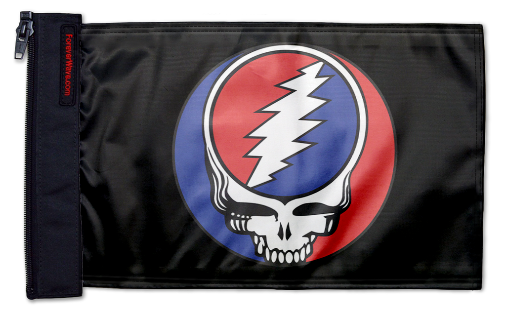 Grateful Dead 12"x18" Forever Wave Flag for Jeep Wrangler JK 2-Door 2007-2018