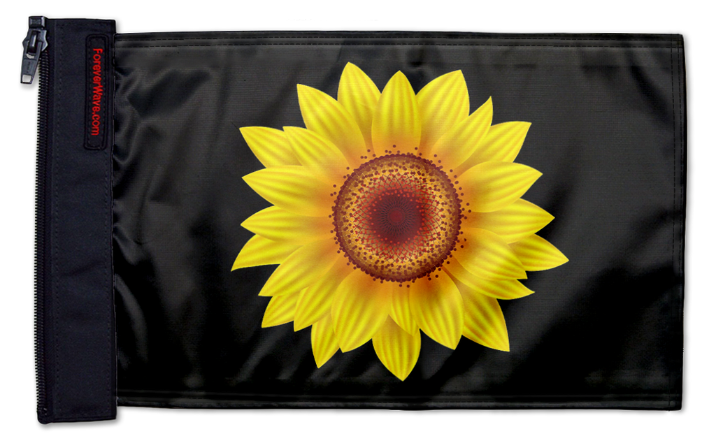 Sunflower 12"x18" Forever Wave Flag for Jeep Wrangler JL 2-Door 2018-Present