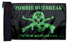 Zombie Outbreak Tactical Response Unit 12"x18" Forever Wave Flag for Jeep Wrangler LJ 2003-2006
