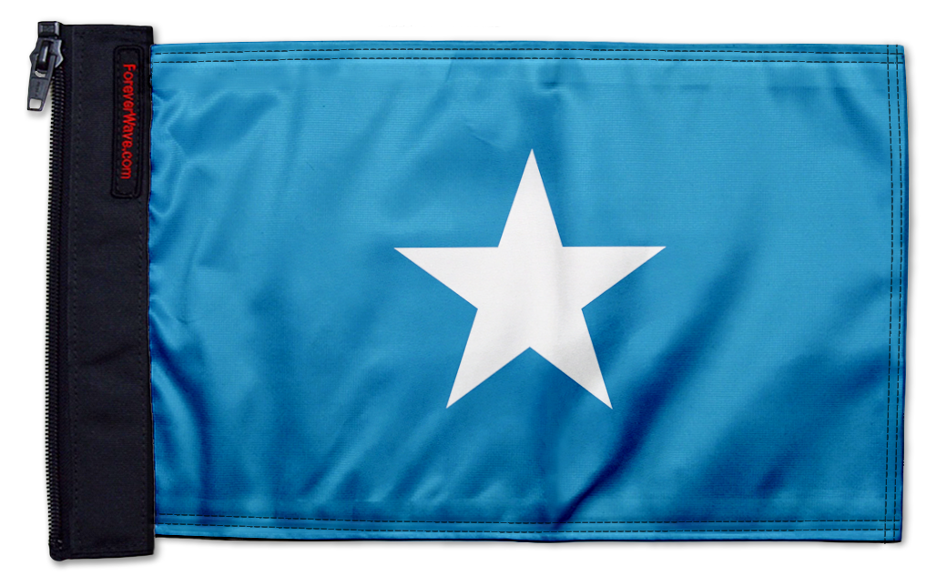 Bonnie Blue 12"x18" Forever Wave Flag for Jeep Wrangler TJ 1996-2006