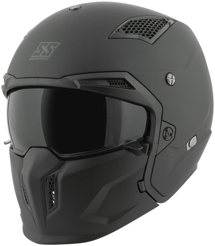 Speed and Strength SS2400 Tough As Nails Helmet Black/White - Medium
