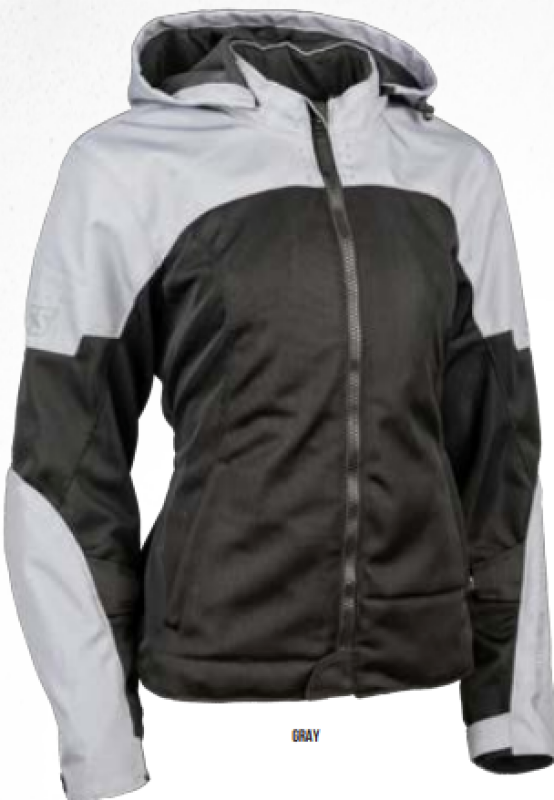 Speed and Strength Starstruck Mesh Jacket Grey/Black Womens - XS