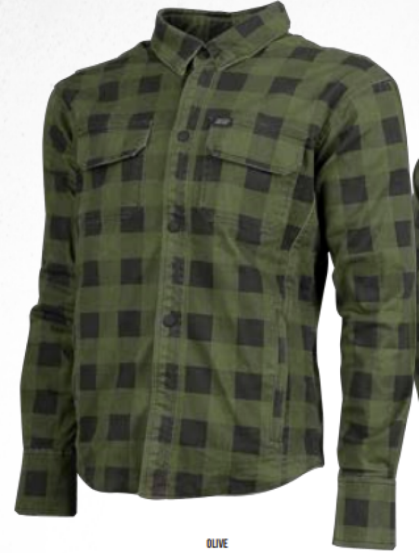 Speed and Strength True Grit Armored Motoshirt Olive/Black - Small