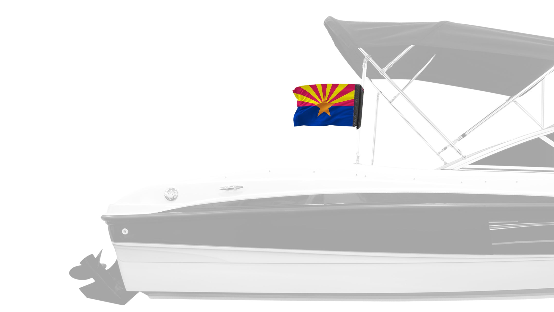 State Flag Arizona 12"x18" Forever Wave Flag for Boats