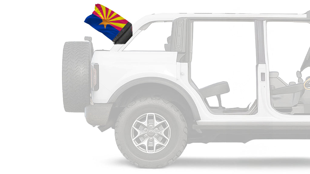 State Flag Arizona 12"x18" Forever Wave Flag for Bronco