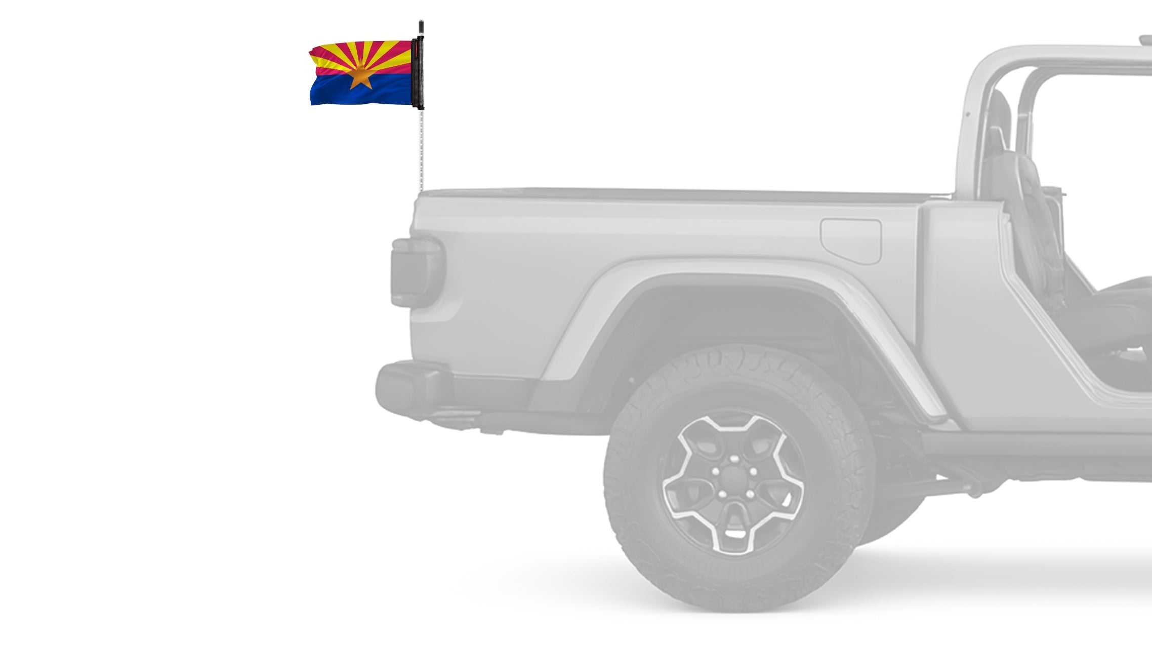 State Flag Arizona 12"x18" Forever Wave Flag for Jeep Wrangler JLU 4-Door 2018-Present