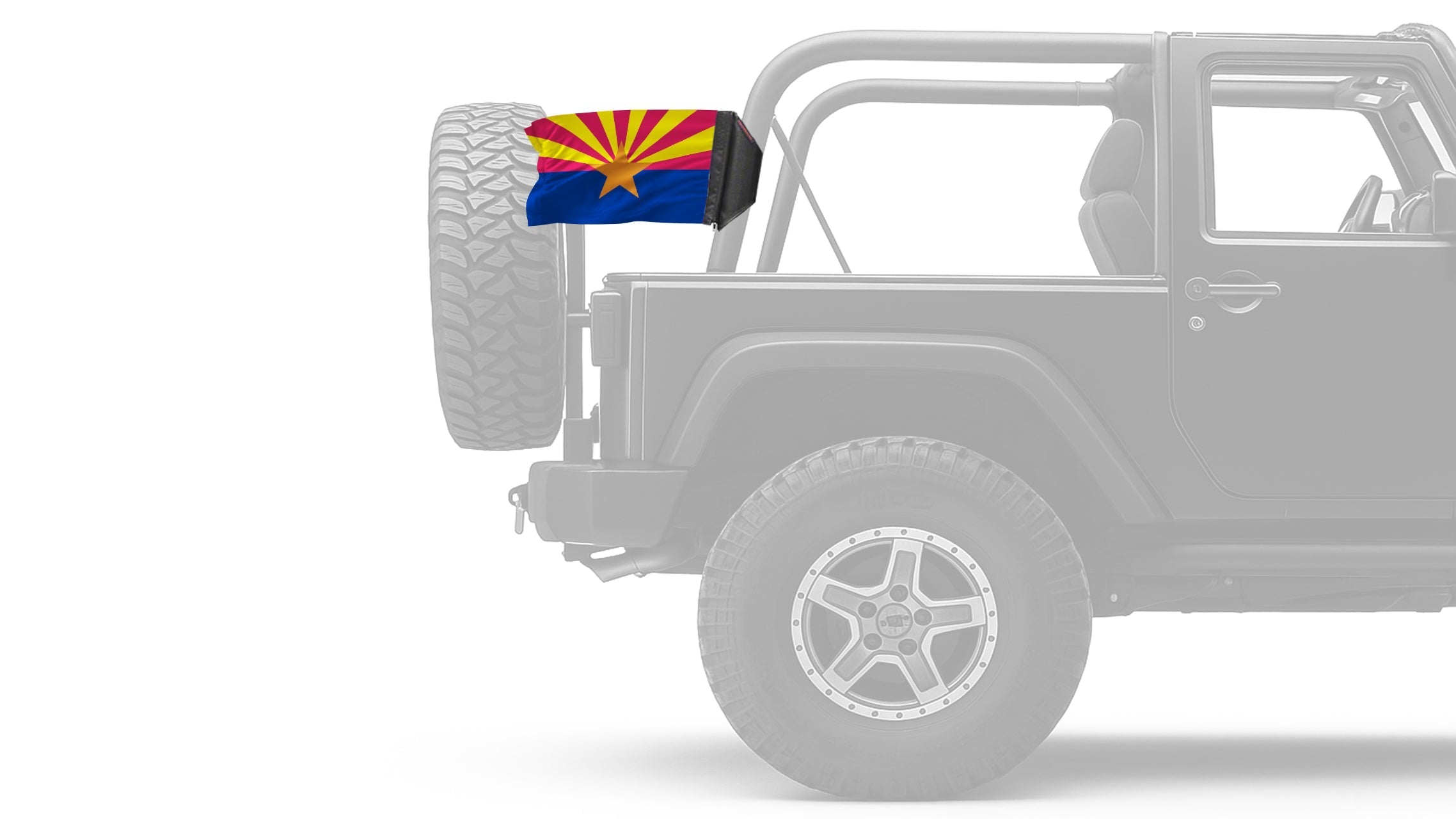 State Flag Arizona 12"x18" Forever Wave Flag for Jeep Wrangler JL 2-Door 2018-Present