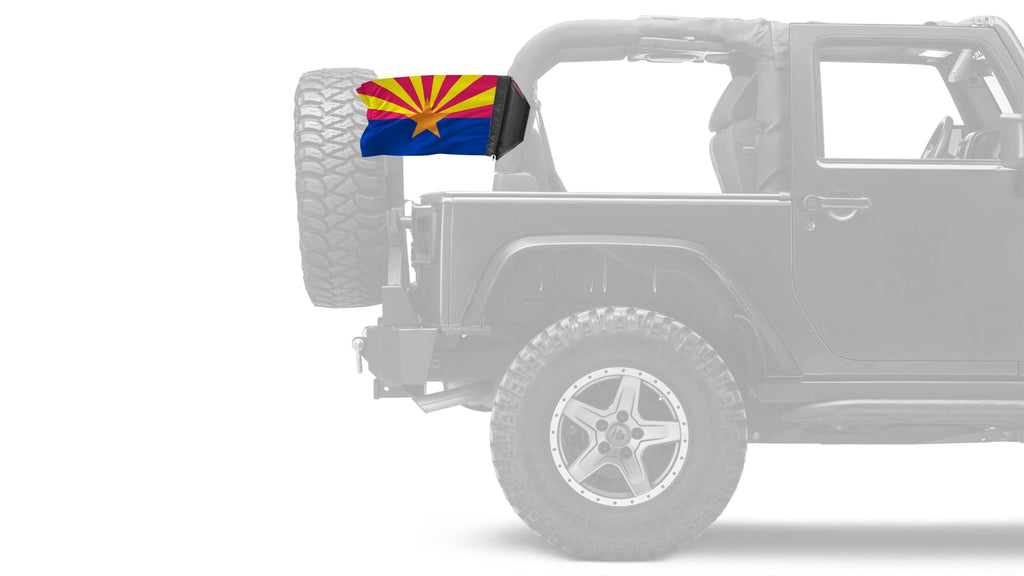 State Flag Arizona 12"x18" Forever Wave Flag for Jeep Wrangler YJ 1986-1995