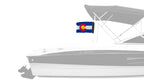 State Flag Colorado 12"x18" Forever Wave Flag for Boats