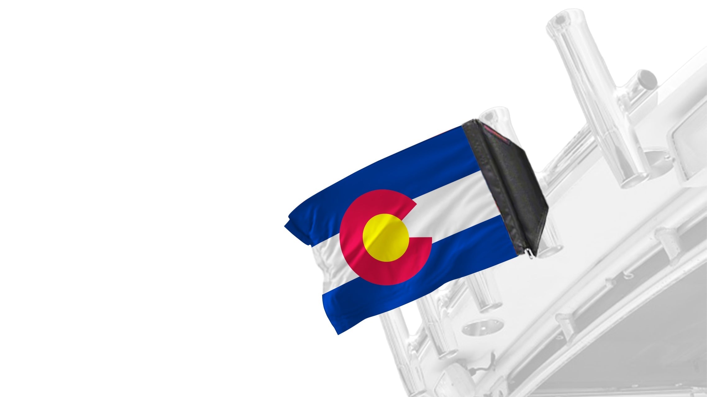 State Flag Colorado 12"x18" Forever Wave Flag for Boats
