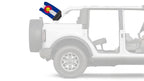 State Flag Colorado 12"x18" Forever Wave Flag for Bronco