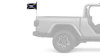 State Flag Florida Blue Line 12"x18" Forever Wave Flag for Jeep Wrangler TJ 1996-2006