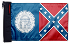 State Flag Georgia Old Style 12"x18" Forever Wave Flag for Jeep Wrangler LJ 2003-2006