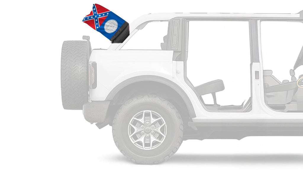 State Flag Georgia Old Style 12"x18" Forever Wave Flag for Bronco