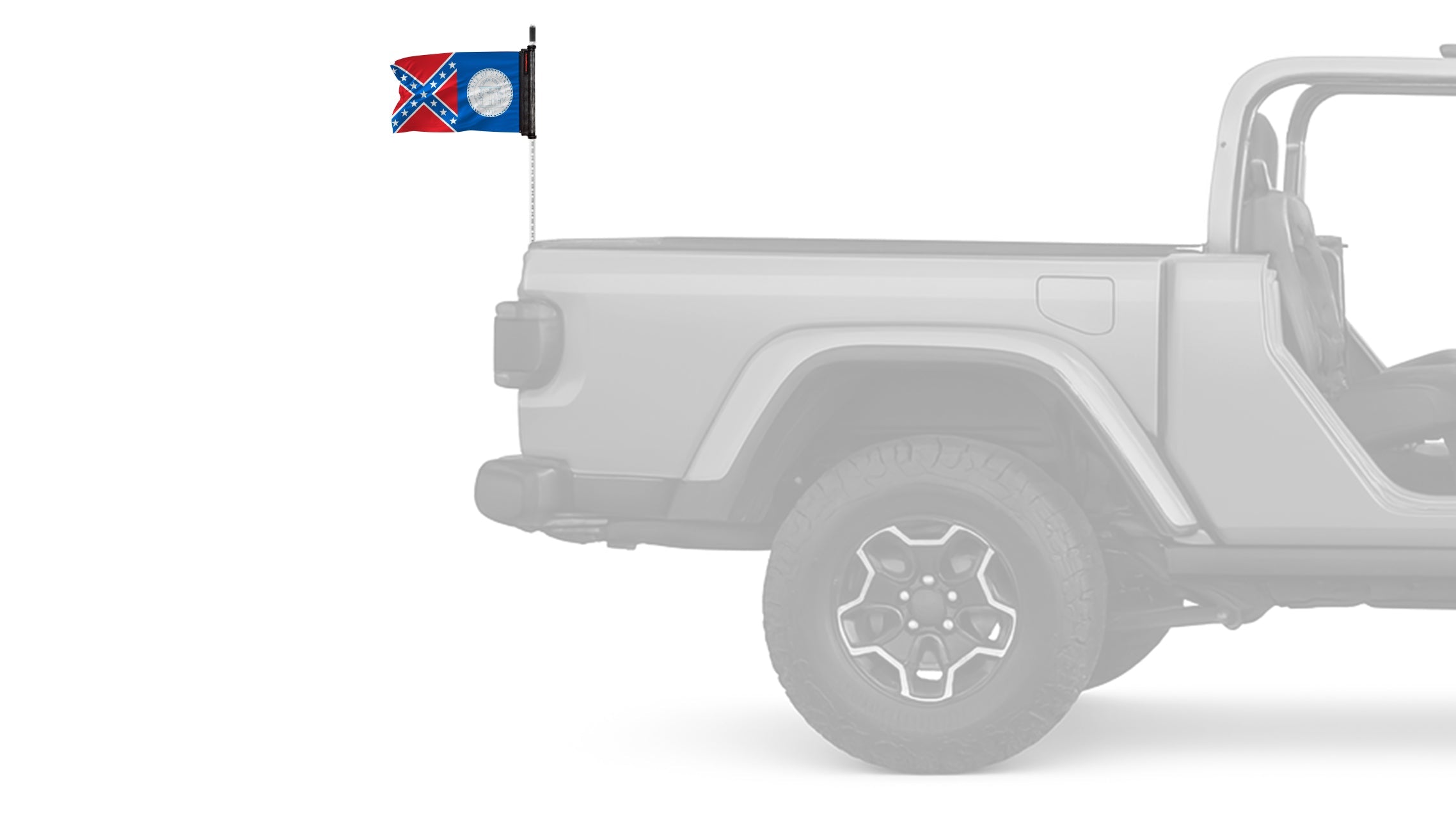 State Flag Georgia Old Style 12"x18" Forever Wave Flag for Jeep Wrangler LJ 2003-2006