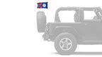 State Flag Georgia Old Style 12"x18" Forever Wave Flag for Jeep Wrangler LJ 2003-2006