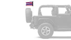 State Flag Hawaii 12"x18" Forever Wave Flag for Jeep Wrangler LJ 2003-2006
