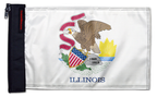 State Flag Illinois 12"x18" Forever Wave Flag for Jeep Wrangler CJ-7 and CJ-8 1976-1986