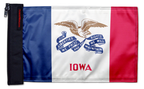 State Flag Iowa 12"x18" Forever Wave Flag for Jeep Wrangler JKU 4-Door 2007-2018