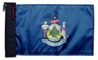 State Flag Maine 12"x18" Forever Wave Flag for Bronco