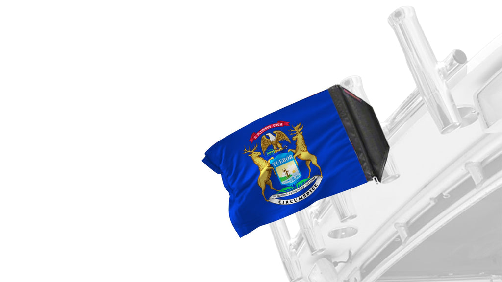 State Flag Michigan 12"x18" Forever Wave Flag