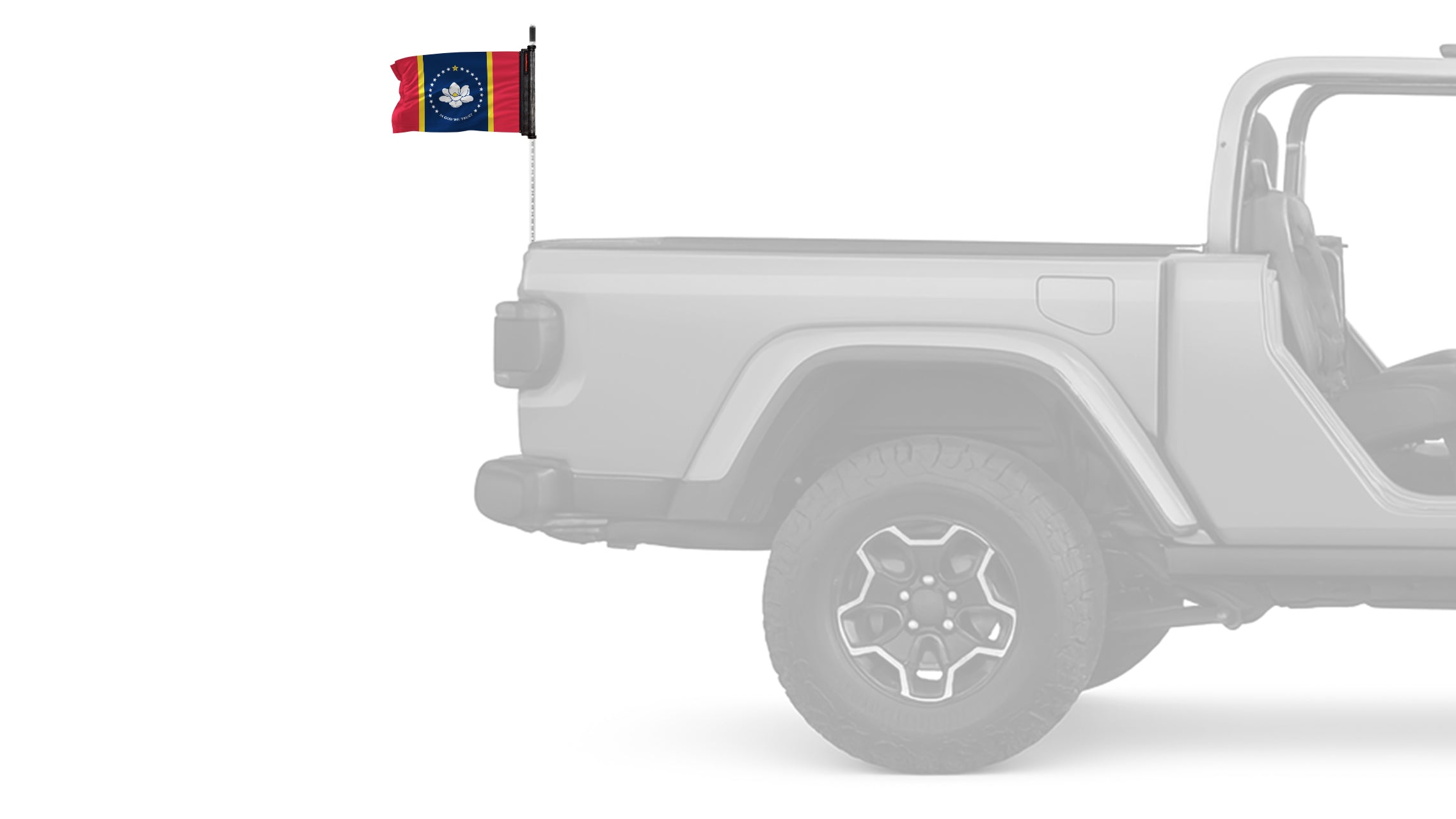 State Flag Mississippi Old Style 12"x18" Forever Wave Flag for Bronco