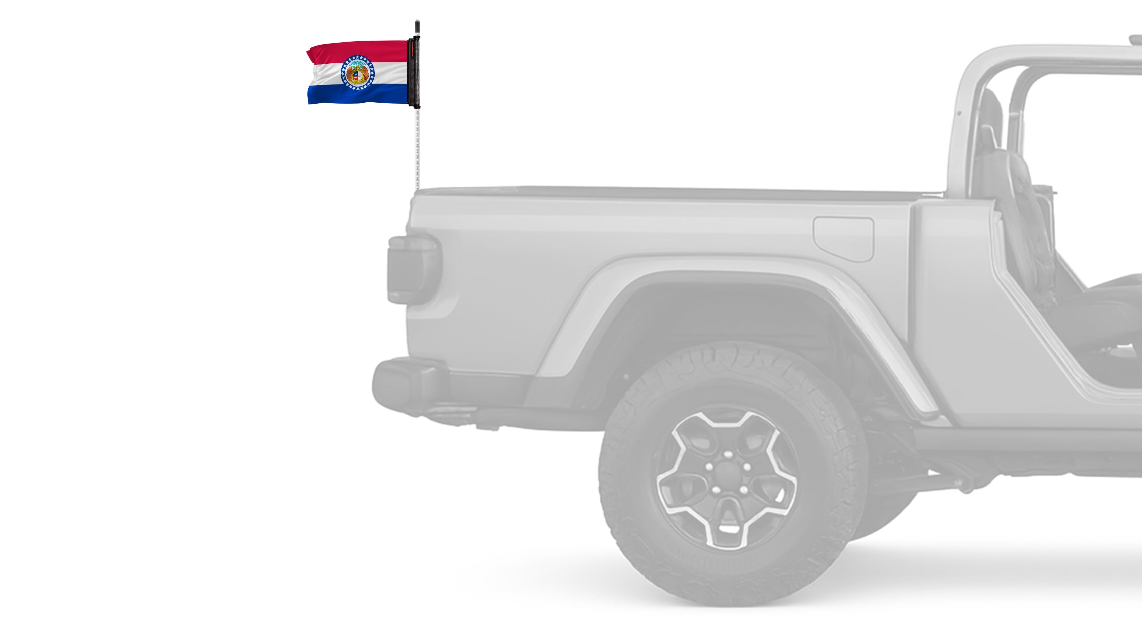 State Flag Missouri 12"x18" Forever Wave Flag for Jeep Wrangler CJ-7 and CJ-8 1976-1986